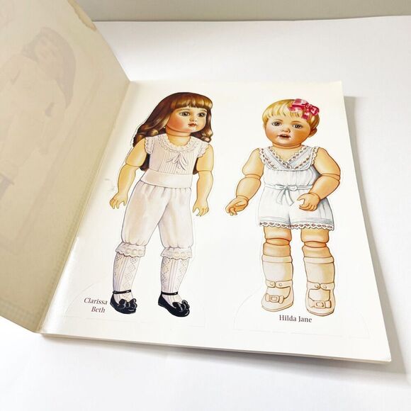 Lot of 2 Peck Aubry Paper Dolls Books Unpunched Dearest Dollies Baby Tender Care - Picture 2 of 16
